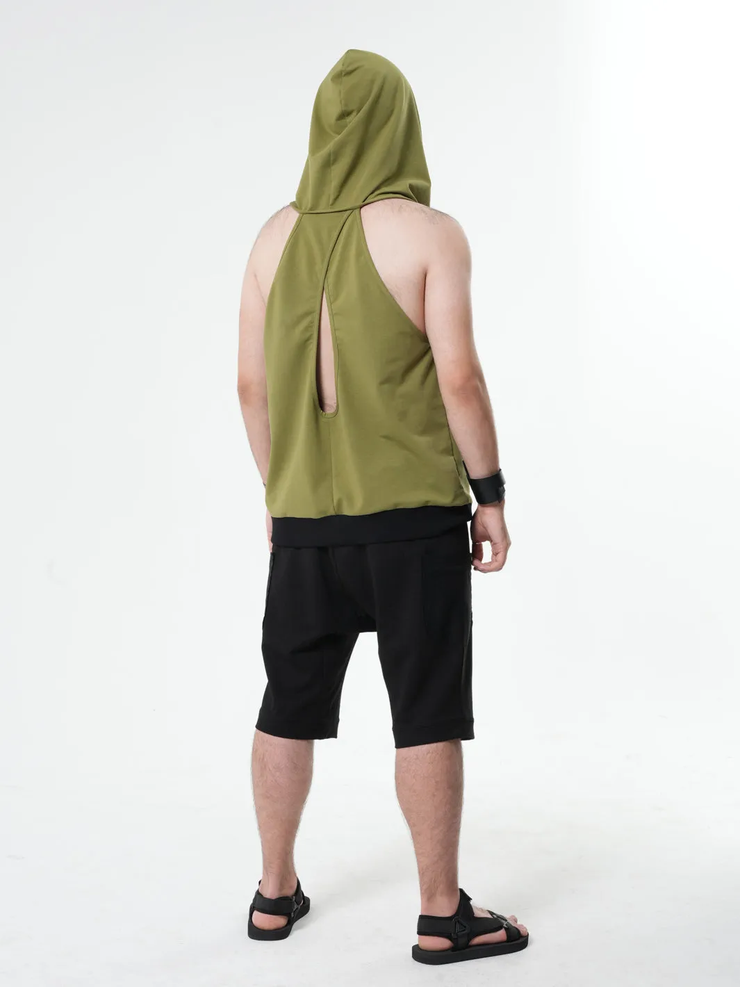 Mens Sleeveless Hoodie