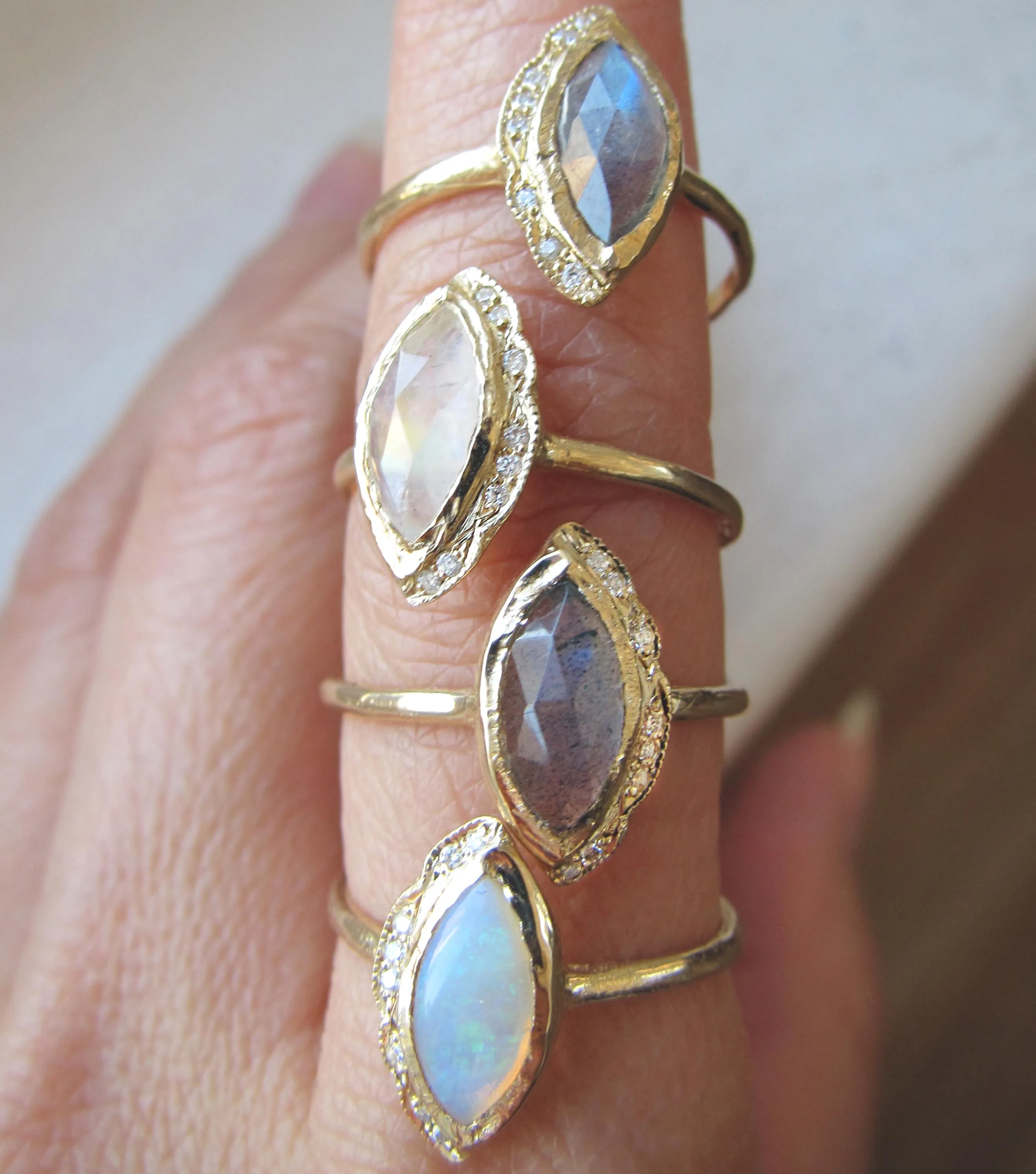 Native Labradorite Ring