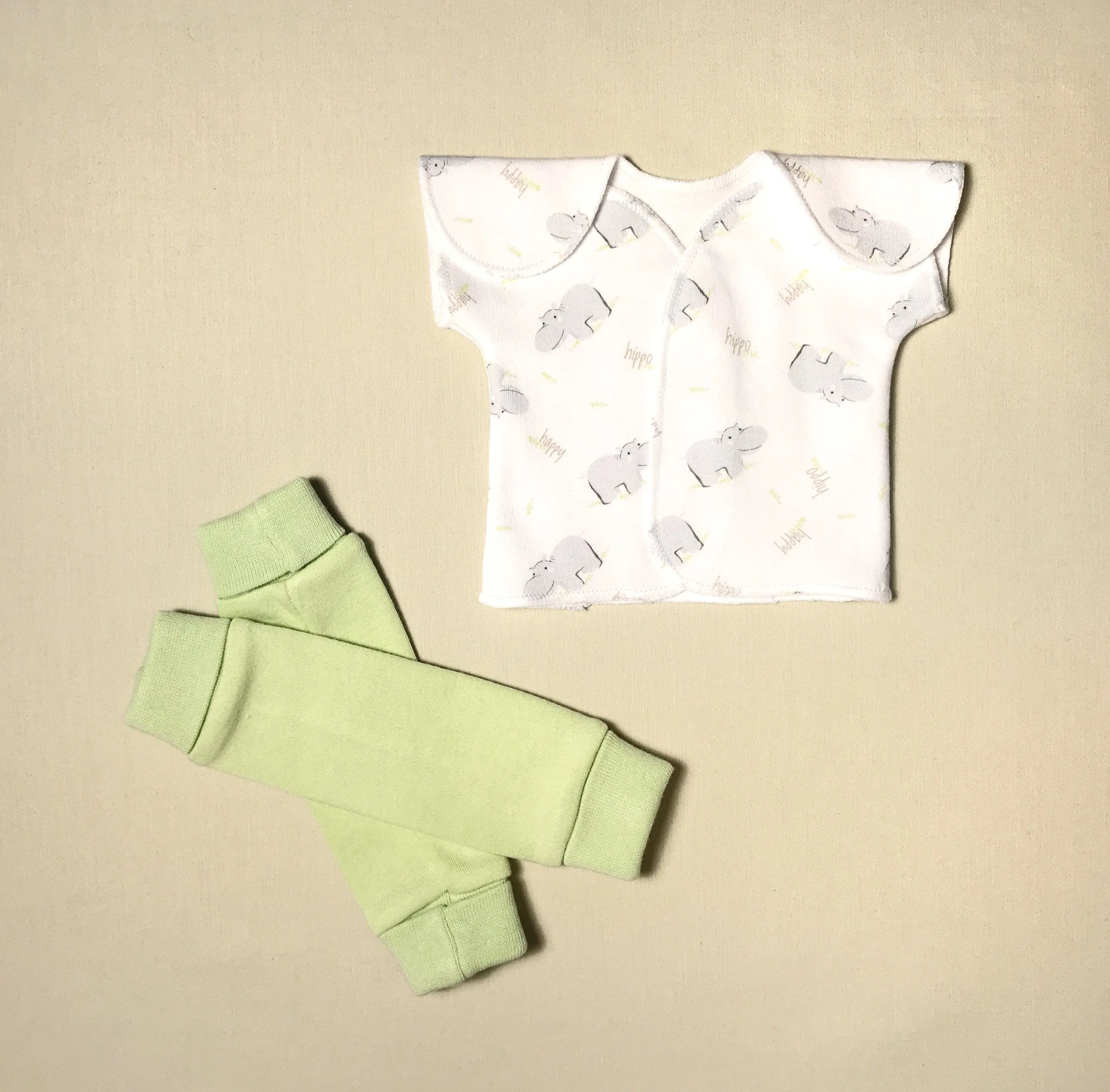 NICU Friendly Leg Warmers Solid Green