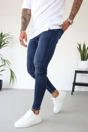 Non Rip Jeans - Dark Blue