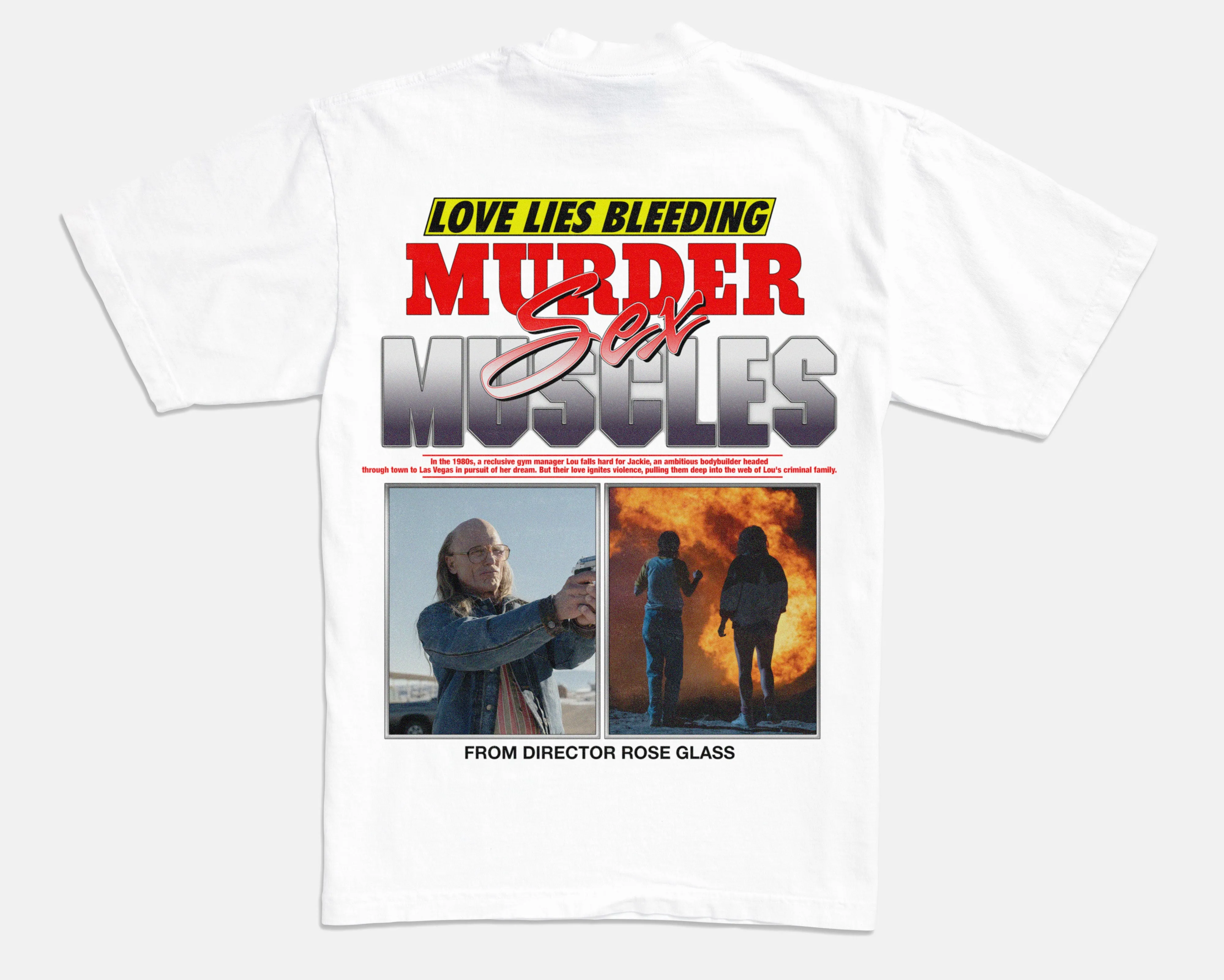 Online Ceramics x Love Lies Bleeding Sex, Murder, Muscles Tee