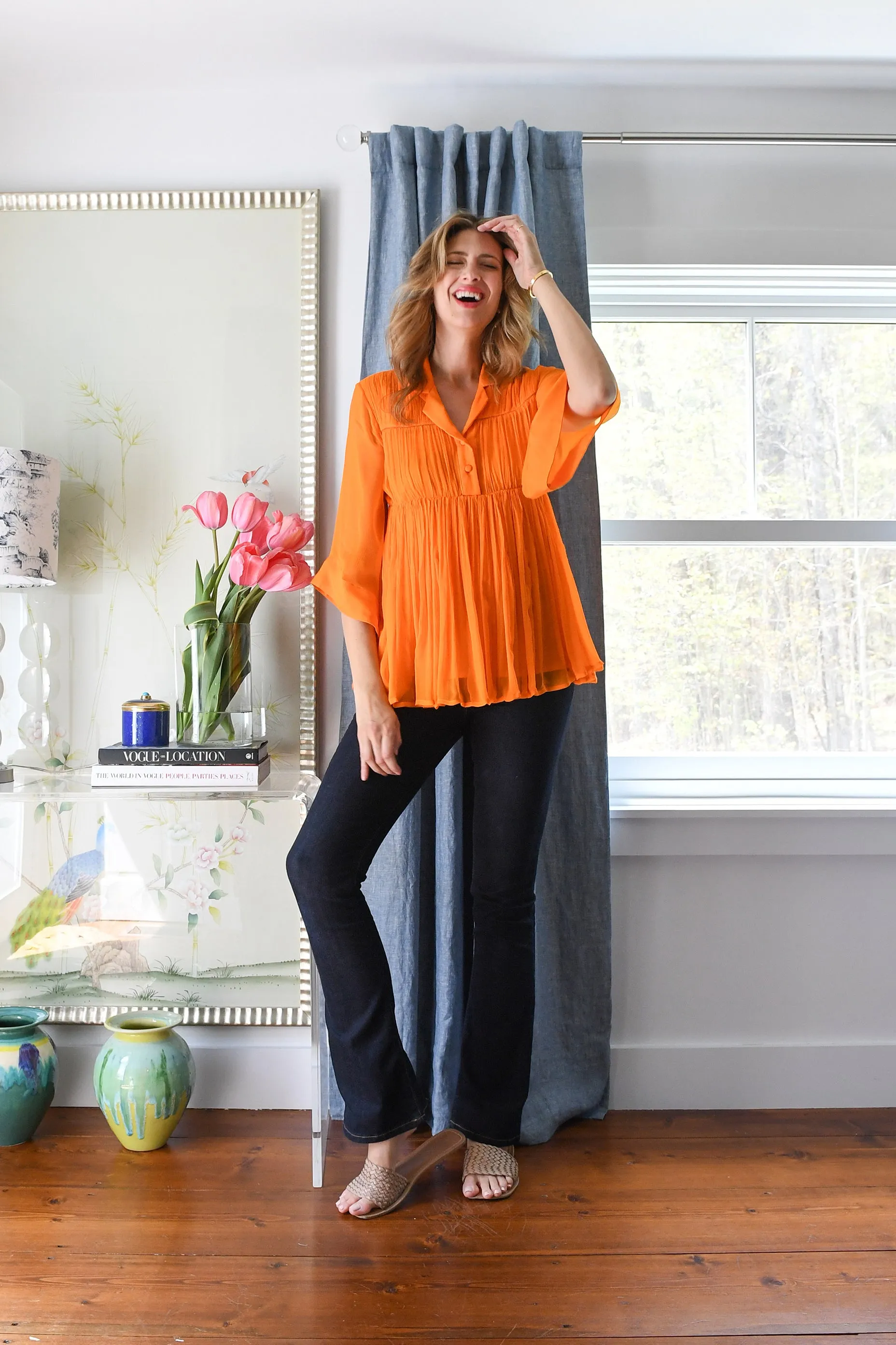 Orange Layered Shirt