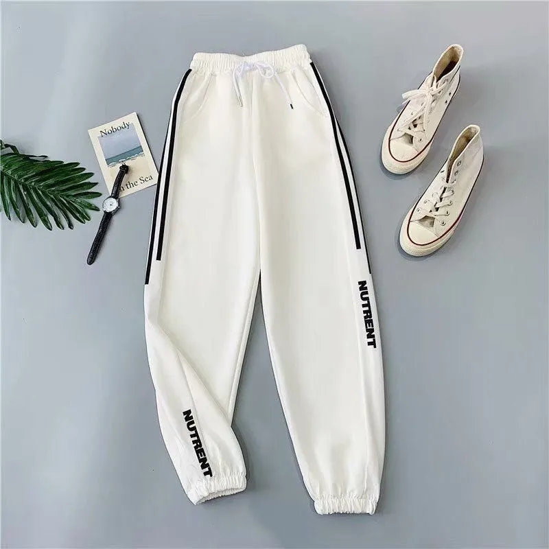 Plus Size Joggers Women Baggy Sweat pant Black Autumn Loose Hip Hop Harem Pants Women High Waist Sport Trousers