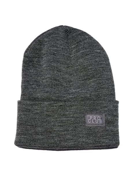 Pro Club Cuffed Charcoal Beanie