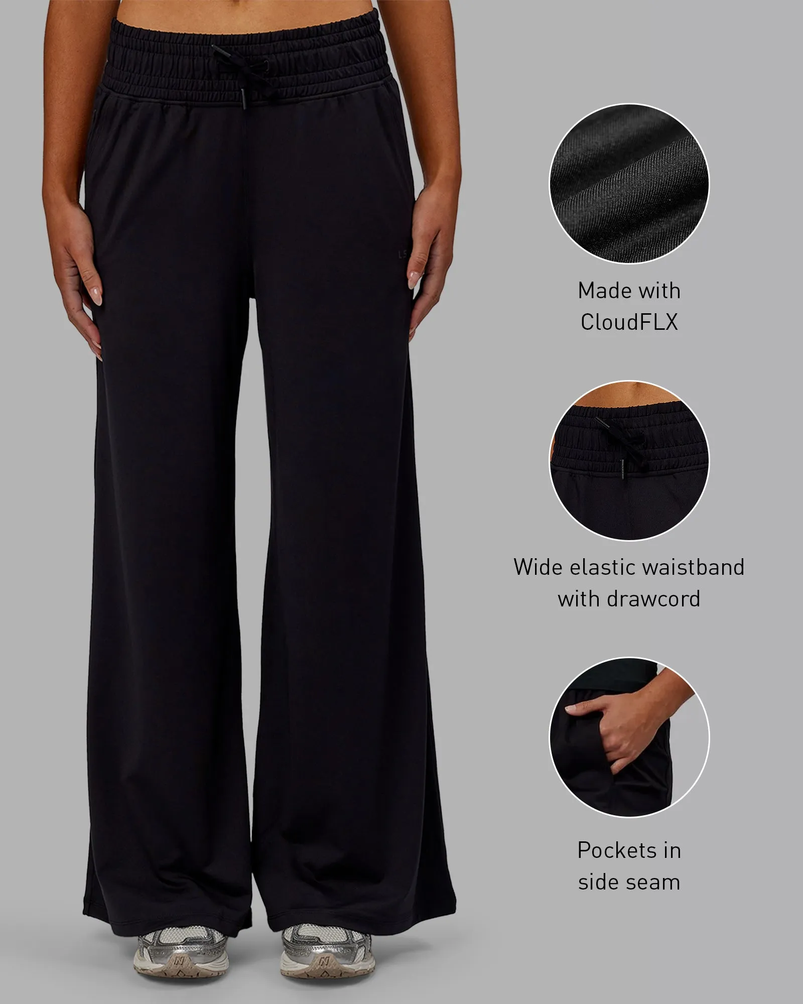 Restore CloudFLX Wide Leg Pants - Black