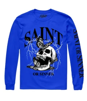 SAINT OR SINNER SKULL LONG SLEEVE TEE