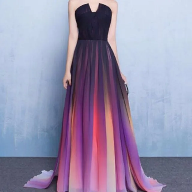 The Elie Saab Inspired Purple Ombre Tube