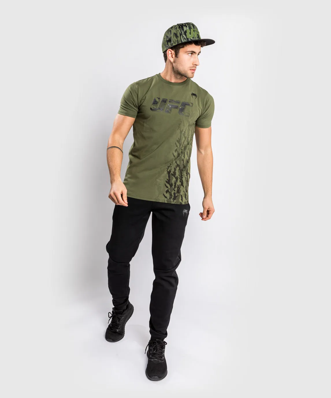 UFC Venum Authentic Fight Week Men's Short Sleeve T-shirt - Khaki