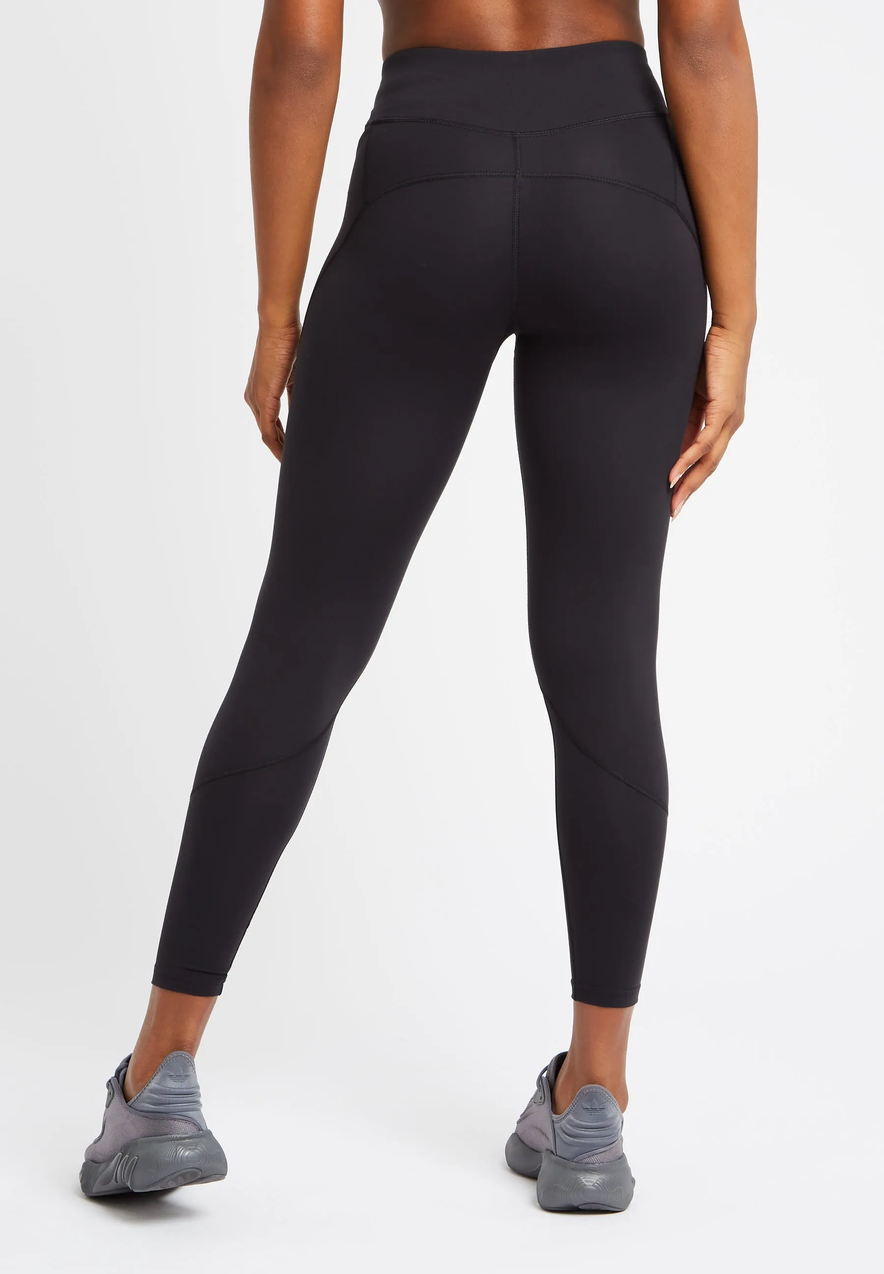 Ultra High Waisted 7/8 Gym Leggings-Black