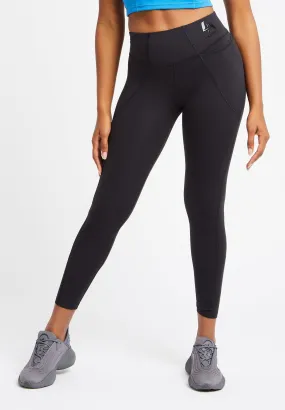 Ultra High Waisted 7/8 Gym Leggings-Black