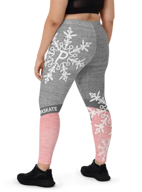 White Snowflake Leggings