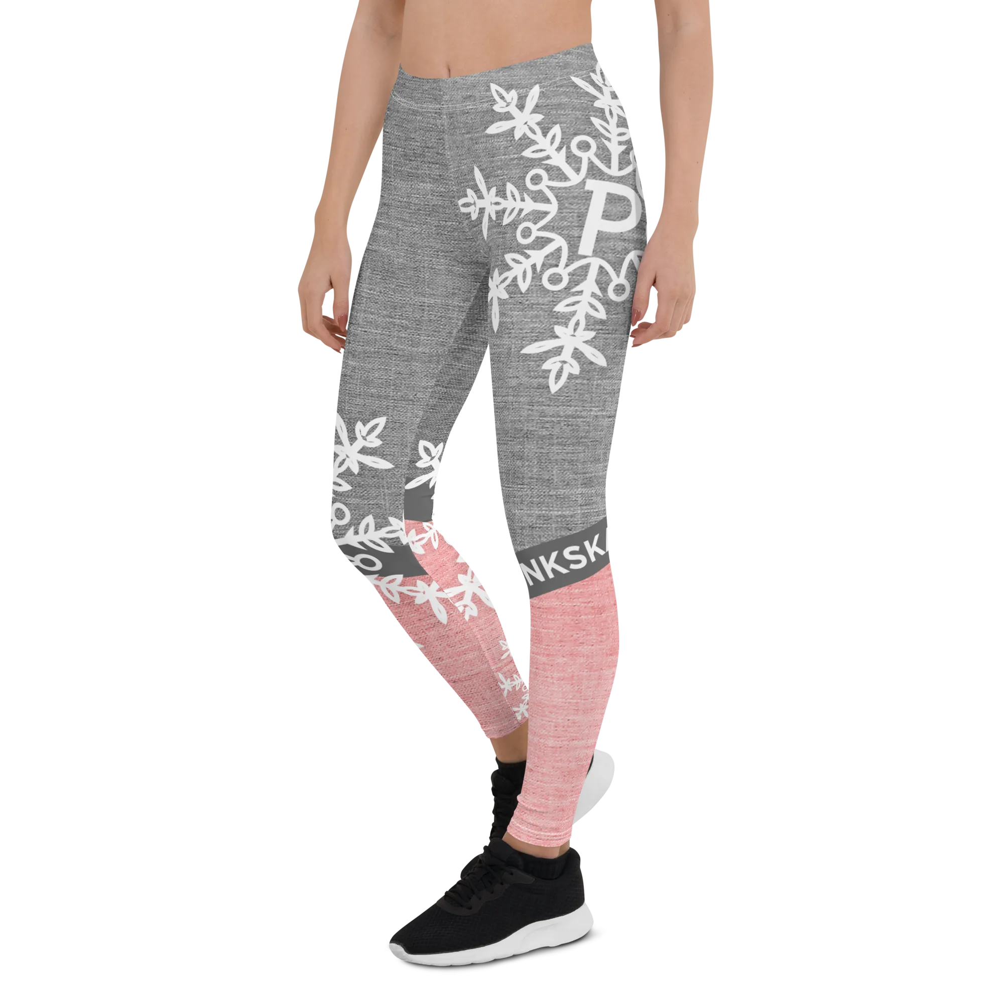 White Snowflake Leggings