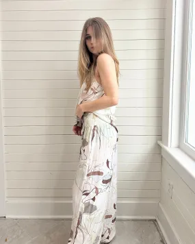 Wide leg Printed Pants